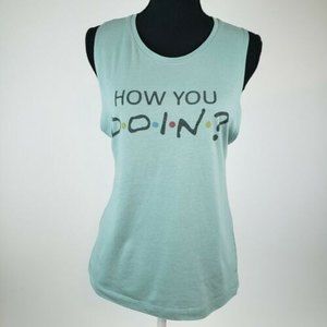 Friends Women's How You Doin Tank Top Green (Size S)
